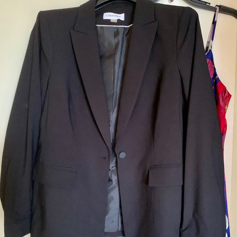 NWT Calvin Klein lined blazer